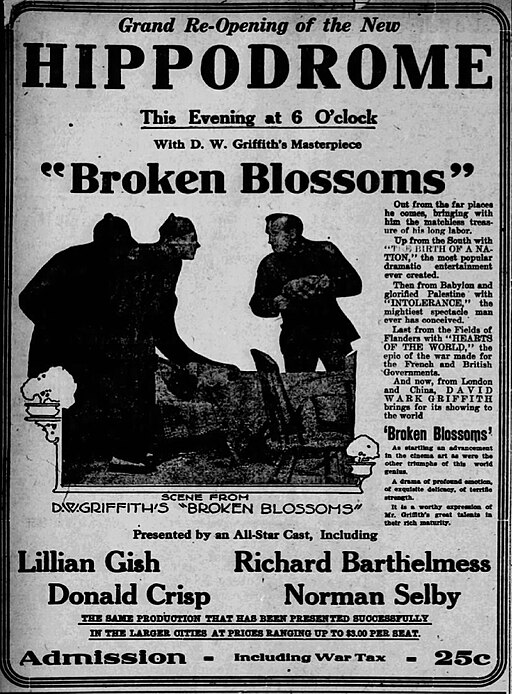 Broken Blossoms - 1919